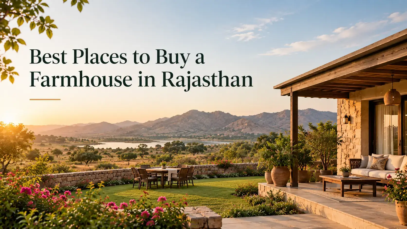 best places to buy famrhouse in rajasthan