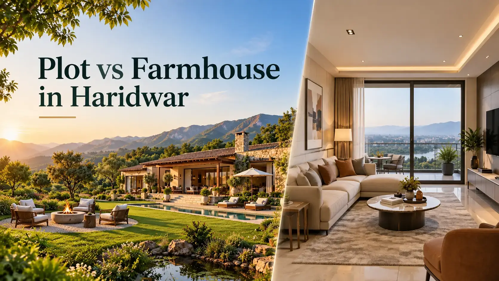 farmhouse vs plot
